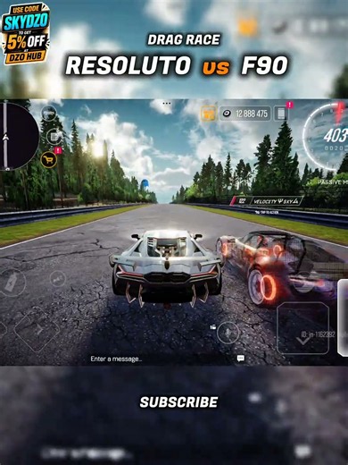Drive Zone Online - F90 vs RESOLUTO Drag Race Drive Zone online