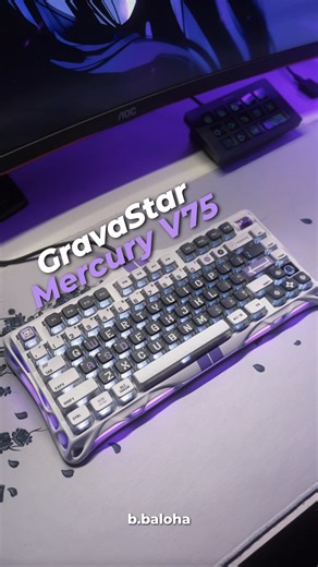 Benjamin Baloha Photographer 📸 on Instagram: "⌨️ Mercury V75-HE Gaming Keyboard — speed, precision, and total control. Built with Hall Effect magnetic switches, this keyboard delivers ultra-fast response and fully adjustable actuation for serious gaming. Every keystroke feels smooth, consistent, and incredibly responsive — perfect for competitive play and fast-paced titles. Why it stands out: • Hall Effect magnetic switches — adjustable actuation & rapid trigger • 75% layout — compact, clean, a