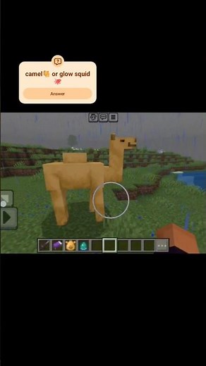 minecraft newest mob's camel 🐪 and glow squid 🐙#minecraft