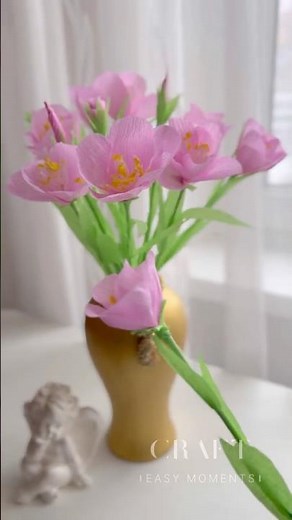 DIY paper flowers 🌷#diy #handmade #flowers #craft #craftideas #diyideas