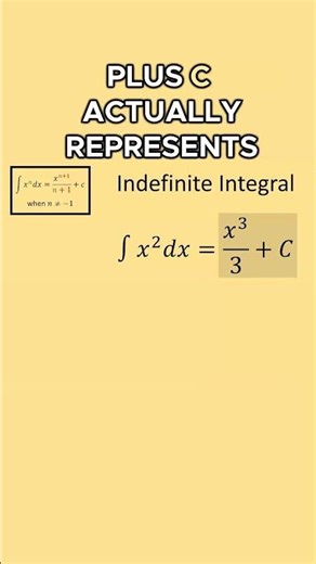 Indefinite Integral Basics ➕©️