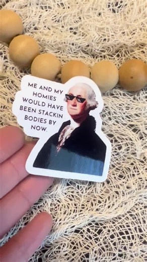 Funny George Washington Meme Sticker: Anti-trump Political Satire - Etsy