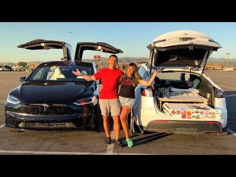 Living in 2 Tesla's in 100 degree heat (our fridge broke)