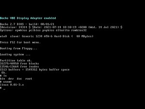 Running oldest Linux ever with Minimal FS Environment Linux 0.01