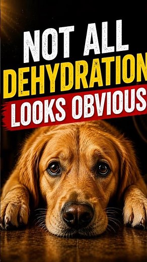 Your Dog Looks Fine… But Might Be Dehydrated Early Signs of Dehydration in Dogs | Hidden Symptoms
