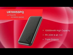 Energizer® UE10055PQ：10000mAh 22.5W Fast Charging Power Bank