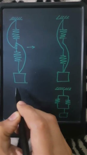 Series and Parallel spring | ‪@veritasium‬ #spring #weight #parallel #series #physics #science #yt