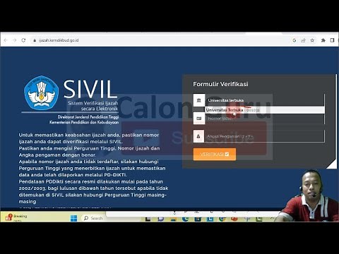 LIVE Cara Mengecek Ijazah Sudah Terdaftar di SIVIL DITJEN DIKTI KEMDIKBUD / Belum Terdaftar DIKTI
