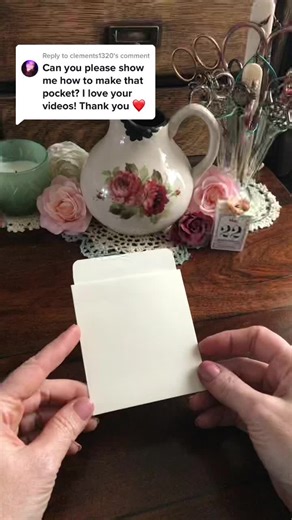 DIY Vintage Library Card Pocket Tutorial
