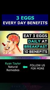 250K views · 3K reactions | 3 Eggs For BREAKFAST Everyday (Life Changing Benefits) #eggs #eggbenefits #eggprotein #eggyolks #healthbenefitsofeggs #benefitsofeggs #eggsformuscle #eggsforskin #eggsforweightloss #naturalremedies #ryantaylornaturalremedies | Ryan Taylor Natural Remedies | Facebook