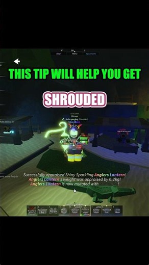 Better way for shrouded #fisch #roblox #johngaming