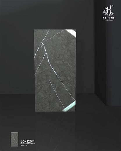 2.8K views · 5.6K reactions | The 60x120 Kathena high gloss floor tiles by Akij Ceramics weave a dance of reflections that shift with the light, creating an ambiance that is both dynamic and divine. #AkijCeramics #PromiseOfPerfection #NumberOneCeramicTilesBrand #HighGloss #Kathena | Akij Ceramics | Facebook