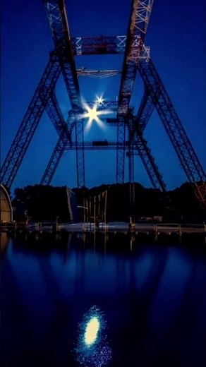 A Starry Night over NASA Langley's Gantry