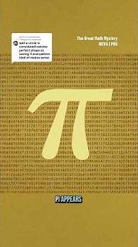 Pi shows up even without a circle #shorts #pi #mathematics