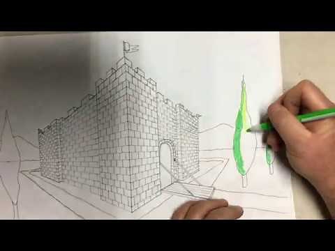 2 POINT PERSPECTIVE: CASTLE