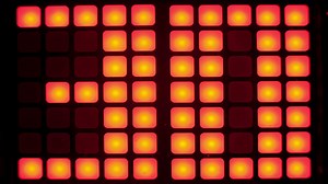numerical digital display made from an LED clock counter