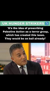 #UKHungerStrike 🤐🇵🇸 Adil Ray names all the political prisoners currently on hunger strike.. 'Some of them have been on hunger strike for..48 days. In 1981, IRA prisoners went on hunger strike. Some of them died within 46 days!' #StarmersBritain 🇬🇧🤐 #EnoughIsEnough ⛔️ #SaveOurDemocracy 💚 #RightToFairTrail ⚖️ #freefilton24 ✅️ #LammyOut ✅️ | B Heard Media