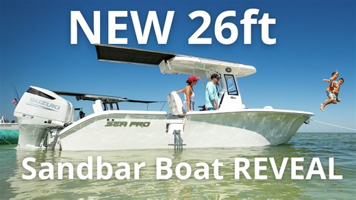 Introducing the all-new Sea Pro 265FLX Sandbar Boat — the latest addition to our fleet. This center console blends Sea Pro’s offshore capability, advanced technology, and premium amenities into the ultimate platform for fishing, cruising, and family fun. With the new 265FLX, the good times never have to stop. | Sea Pro Boats