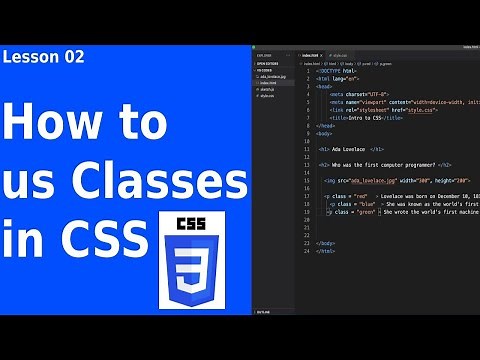 How to use Class in CSS | Lesson 02 | CSS