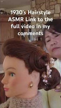 1930’s Hairstyle #asmr #vintage #hairdo #asmr #fordeepsleep #foryou