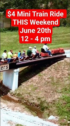 $4 Real Train Ride on Mini Train & Tracks This Weekend