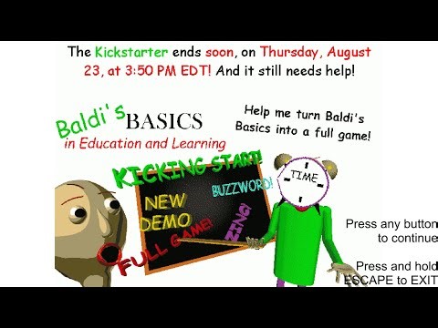 Baldi basics random charapters Camping Edition Baldi Mod