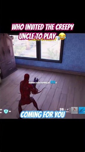 Who’s uncle was this creeping on my husband 😂 #fortnite #gamergirl #chapter7 #funny #creepyuncle