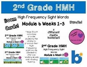 2nd Grade HMH High Frequency Sight Words Module 6 Boom Bundle (With Sound)