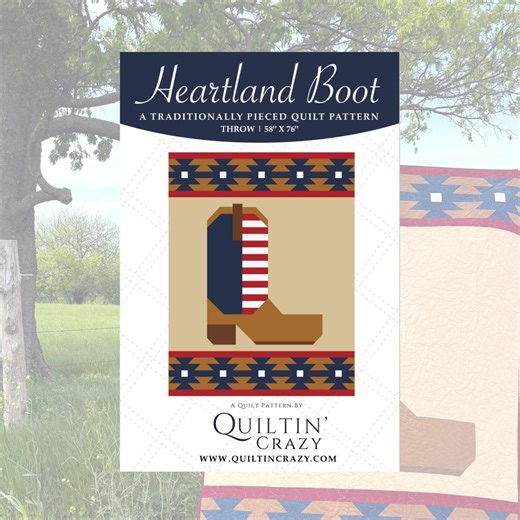 Heartland Boot Quilt Pattern PDF – Western Quilt Design, Cowboy Boot Quilt, Instant Download Quilt Pattern - Etsy Canada
