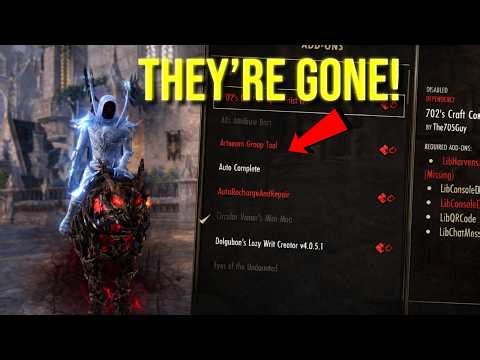 Broken ESO Console Add-ons...