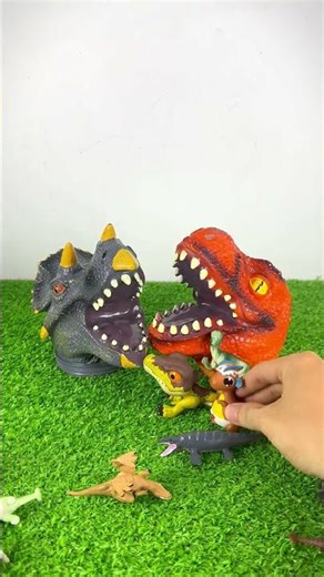 ASMR Dinosaur T-rex Box Playset #unboxing #toys #jurassicworld #asmr #shortsvideos