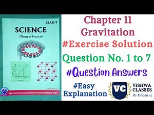 Class 9 Science | Chapter 11 Gravitation | Exercise Questions No. 1 to 7 Answer | CG Board | SAGES