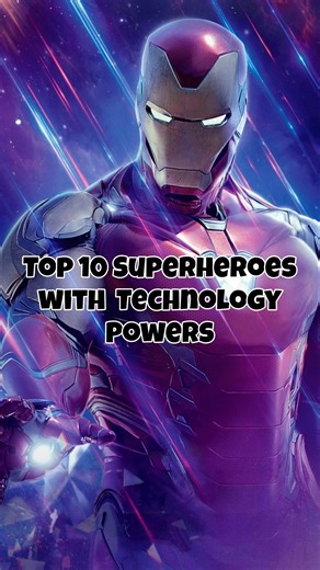Top 10 Superheroes with Technology Powers 😱. #top10 #marvel #mcu #viral #technology #shorts