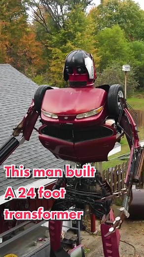 Building a 24-Foot Transformer Robot in Driveway