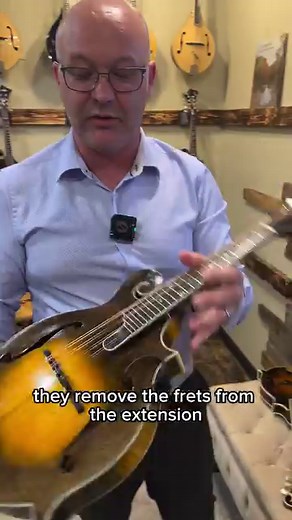 3 different options for mandolin fretboard extensions! Which one are you picking? #mandolin #mandolinmonday #fretboard #fretboardextension #mandolininstrument | The Acoustic Shoppe