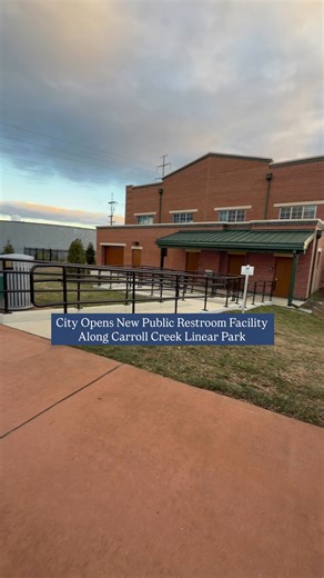 Who else has been waiting for this ⁉️ The City of Frederick’s Parks and Recreation Department announced the opening of a new public restroom facility along Carroll Creek Linear Park. According to the City’s announcement, the new facility is located at 407 Sagner Avenue near the East Patrick Street entrance to Carroll Creek. The restroom includes two gender-neutral restrooms, one ADA-compliant restroom, and heated interiors for year-round use. The City stated that the facility will be unlocked ea