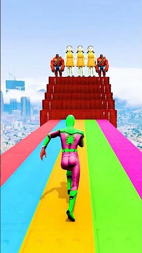 GTA 5 Epic Water Ragdolls | Spider-Man Jumps / Fails ep.15867#shorts