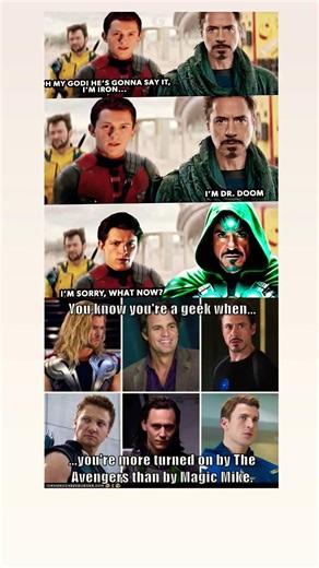 When You Expect ‘I Am Iron Man’ But He Says ‘I’m Dr Doom’ 😂 | Marvel Meme #marvel #avengers #shorts