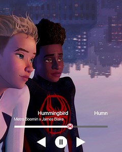 #NowPlaying: "Hummingbird" by Metro Boomin x James Blake. 🎧 Listen to the entire #SpiderVerse soundtrack when it drops June 2. | Sony Pictures Animation