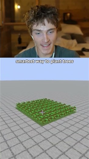 The right way to farm trees in Minecraft! #minecraft #shorts