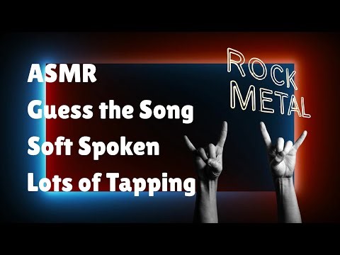 ASMR | Guess the Rock Song & Band | Soft Spoken | Lots of Tapping