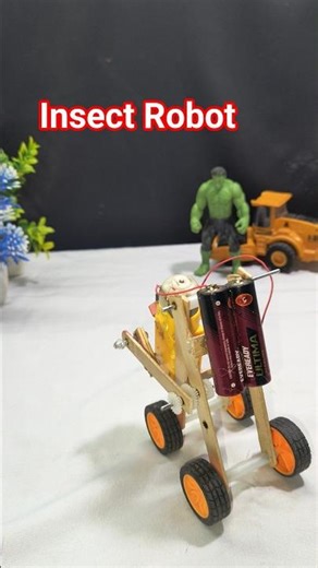 DC Motor Se Bana Insect Robot 🤖 | Easy Robotics Project#shorts #viral #youtubeshorts #dcmotor #diy