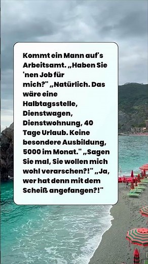 Traumjob beim Arbeitsamt… oder doch nicht? 🤯🤣