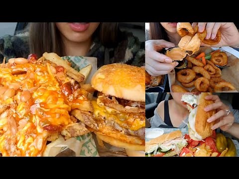 Twilight asmr 🍟🍔FAST FOOD / junk food eating compilation | spicy mukbang (asmr sound)