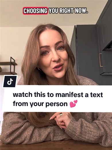 are you trying to manifest a text from your person? ❤️