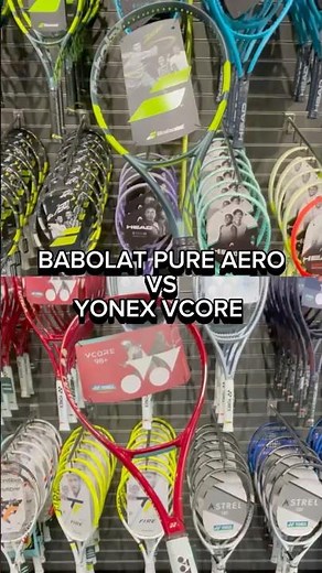 Difference between Yonex Vcore and Babolat Pure Aero #metrotennisterminal #metropadel
