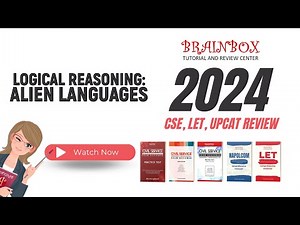 Alien Languages - Analytical Ability Module (Part 3) | Civil Service Exam, LET, and UPCAT Review