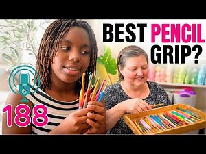 Testing Crochet Hooks for Pencil Grip with Tanaya & Rachel! New Crochet Podcast 188!