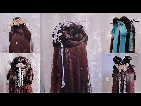 Chinese traditional braiding tutorial, matching Hanfu to enhance the classical temperament!