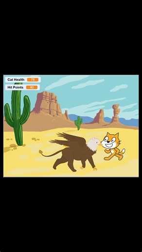 Kids Built This Game 🎮 | Cat vs Griffin (Scratch) #coding #education #gamedev
